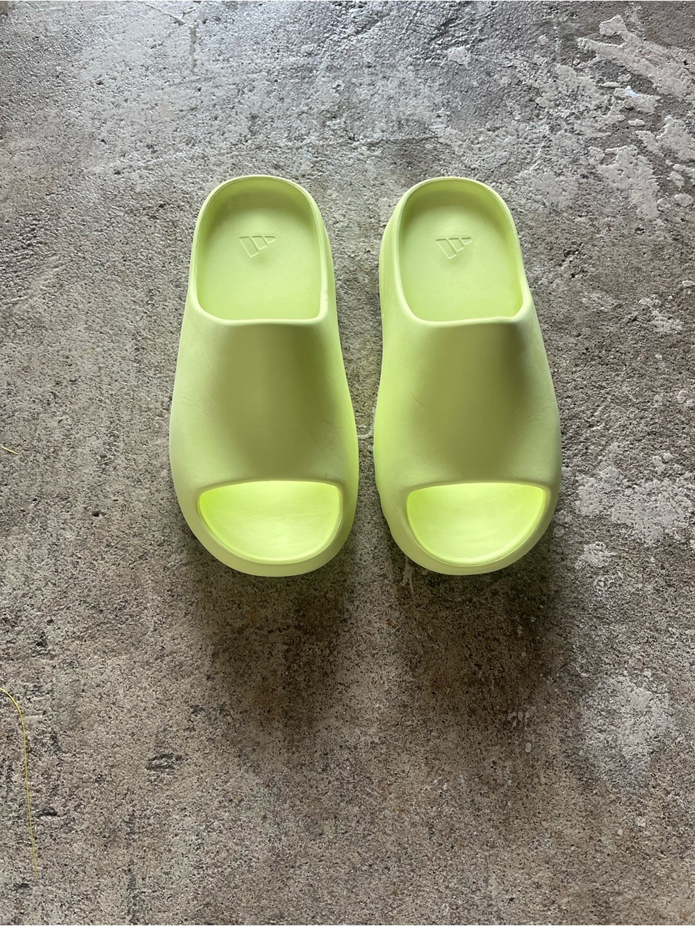 Adidas YeezyLime Foam Slide Sandals with Minimal Logo